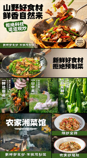 山野农家菜品灯箱
