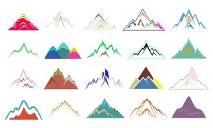 彩色山峰合集
