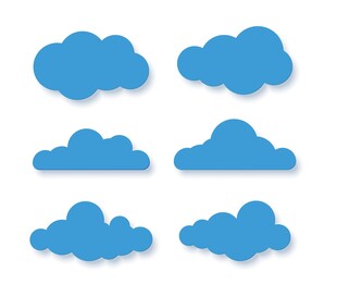 蓝色云朵素材