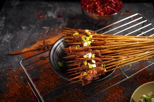 美味串串香诱人烧烤食材