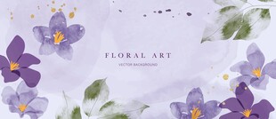 淡紫花卉背景