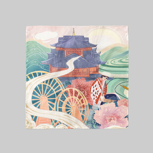 丝巾样机