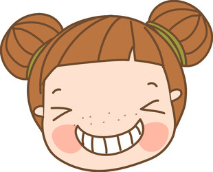扎双马尾的俏皮女孩