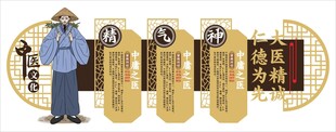 中医文化墙形象背景墙