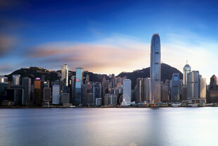 香港城市天际线美丽景观