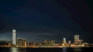 城市夜景璀璨灯火辉煌