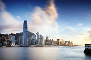 香港城市天际线美丽景观