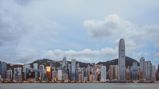 香港城市天际线景观