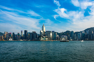 香港城市天际线海景