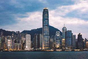 香港城市天际线壮丽景观