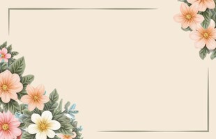 花卉边框
