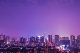 城市璀璨夜景