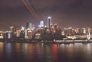 重庆夜景璀璨城市风光