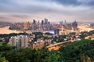 重庆城市天际线壮丽景观