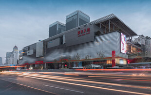 城市繁华商业街建筑景观