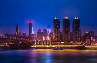 城市璀璨夜景