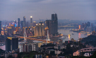 重庆璀璨夜景城市风光