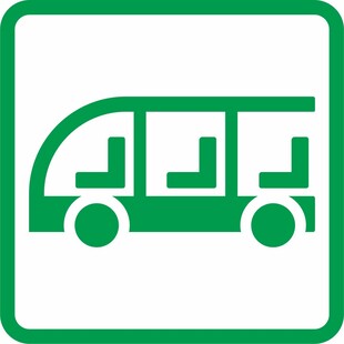 绿色公交图标
