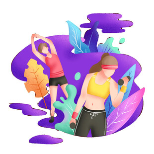 活力女性畅享健身时刻