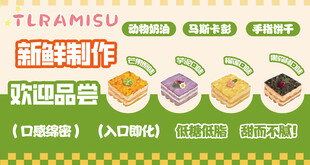 提拉米苏包装食品展示