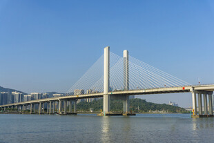 壮丽跨江大桥风景