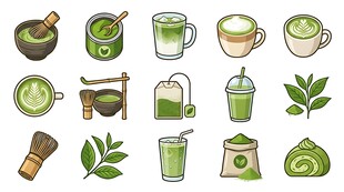 抹茶主题素材