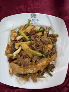 鲜竹笋炒牛肉