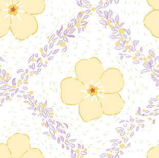 粉色小花格子