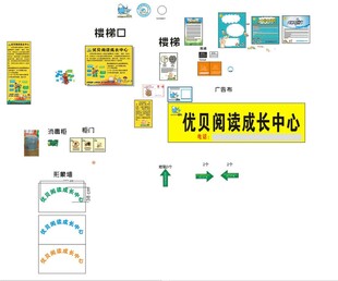 儿童阅读成长中心广告物料
