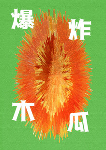 爆炸木瓜创意图像展示