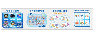 幼儿园海洋环创文化墙