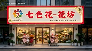 七色花花坊店铺外观