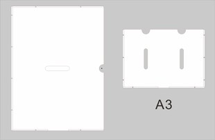 A3尺寸白色模板