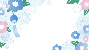 清新花卉边框