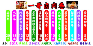 多样彩色烤肉店灯箱招牌