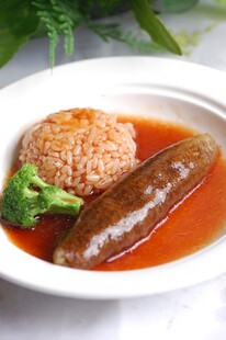 鲍汁辽参捞饭