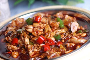 美味香辣牛蛙