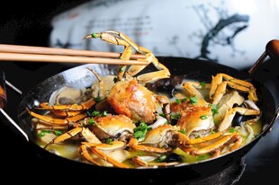 小蟹素鸡煲