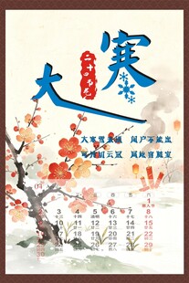 大寒时节梅花图