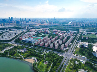 城市景观航拍图