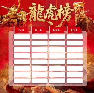龙虎榜荣誉展示榜单