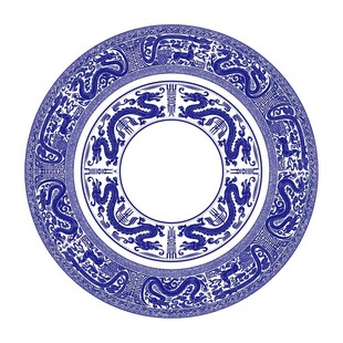 中国古代风车马瑞兽纹饰无缝纹样