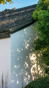 中式白墙黛瓦建筑景致