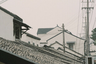 江南水乡建筑屋顶景象
