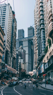 繁华都市街道景象