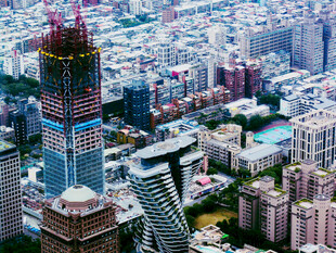 都市繁华建筑景观俯瞰