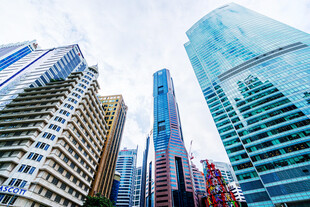现代都市摩天大楼景观