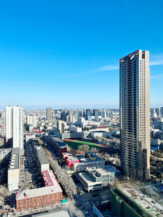 城市高楼俯瞰景观