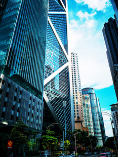 都市摩天大楼街景