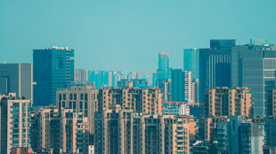 城市高楼林立景观